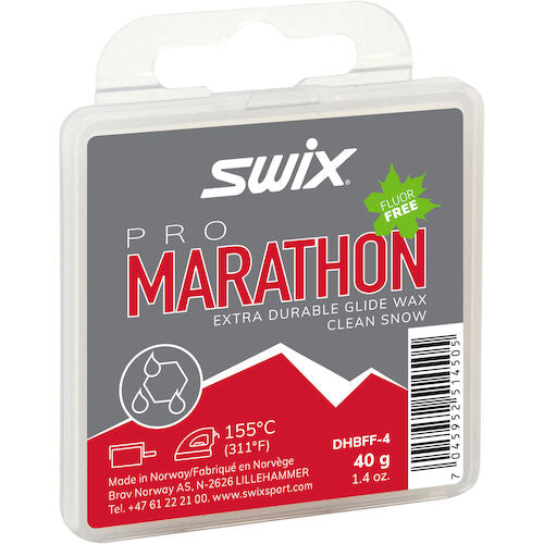 SWIX PRO MARATHON BLACK GLIDE WAX 40G