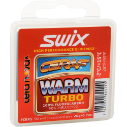 SWIX CERA F SOLID WARM TURBO GLIDEWAX 20G